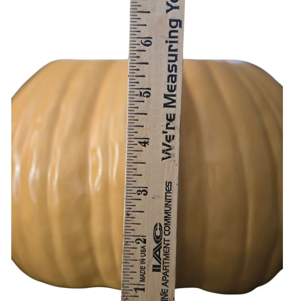 Williams Sonoma Pumpkin Tureen Lidded Serving Bowl Orange Ceramic Fall Harvest